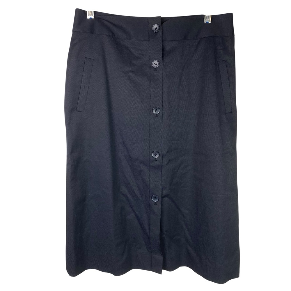 Classics Entier Elegant Black Button-Down Skirt 10